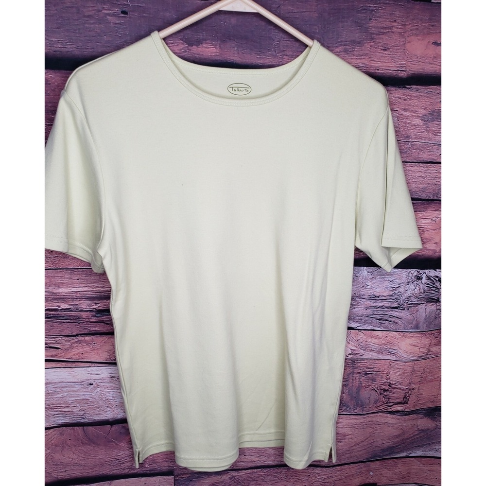 Talbots Size:‎ S Short Sleeve Pale Green Top 100% Cotton
